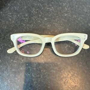 Rare authentic Salt BRIGGS MNDE 49mm matte beige frame glasses Japan